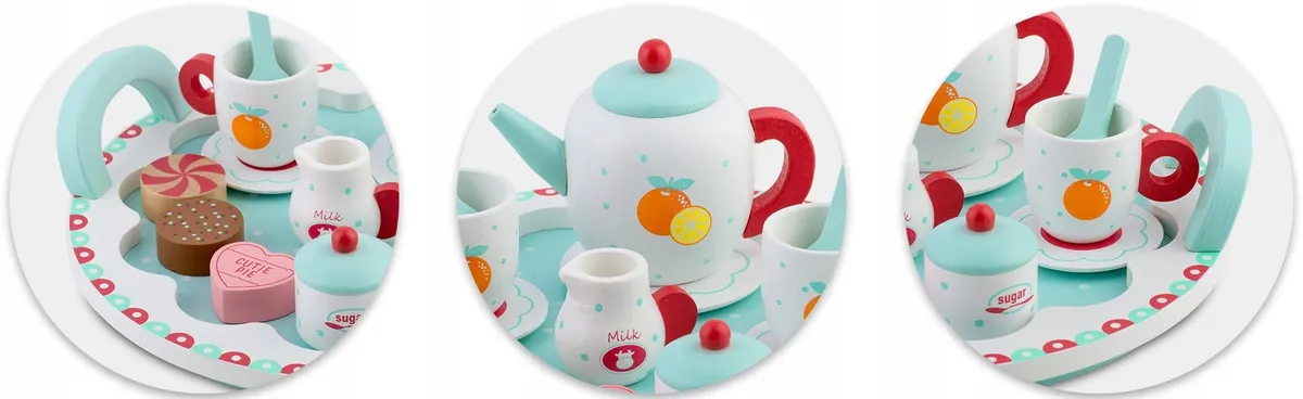 Fa teáskészlet, Ricokids RK-869, fa – 3. kép Fa teáskészlet, Ricokids RK-869, fa – 3. kép