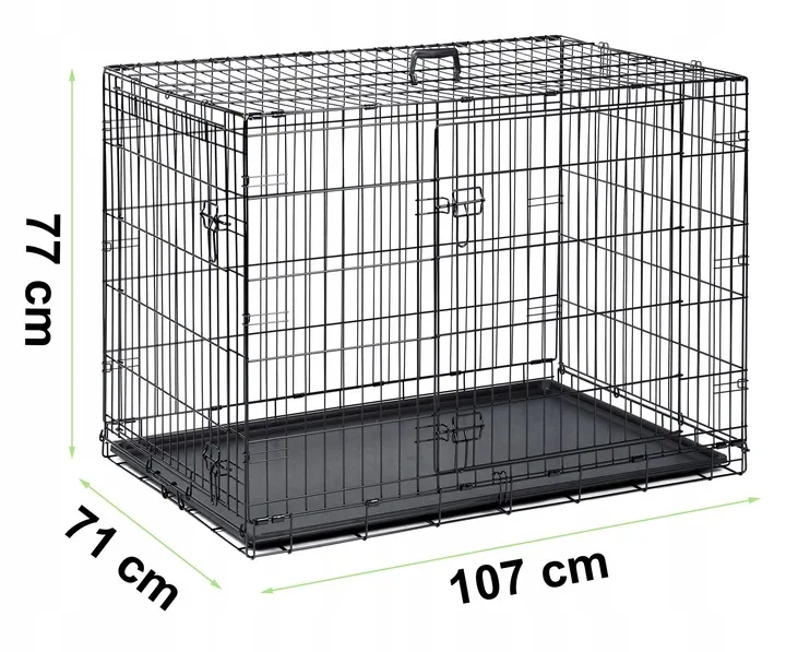 Beltéri kutyakennel, Pethaus PH-202, fekete – 7. kép