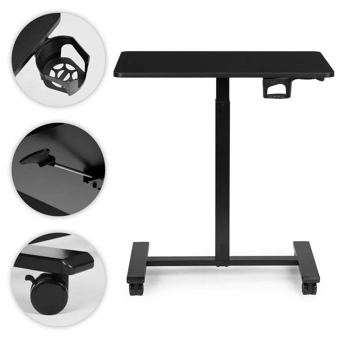 Laptopasztal, ModernHome JNI-PN01-1-1-NP, fekete – 3. kép