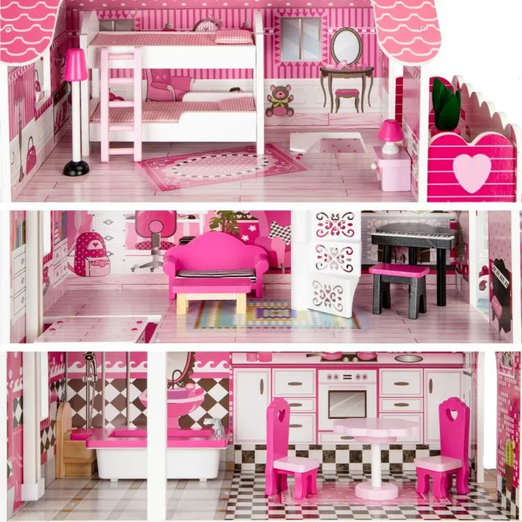 Fa babaház, ECOTOYS TL49059, 89 x 32,5 x 90 cm – 11. kép