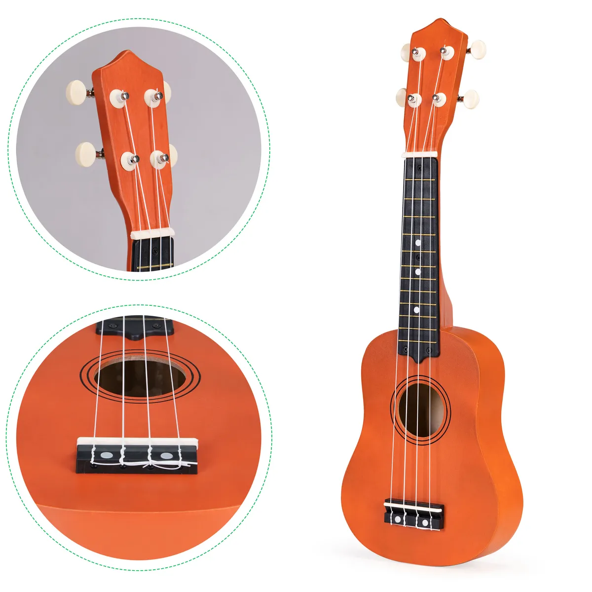 Gyerek ukulele, ECOTOYS MF019E, barna – 4. kép