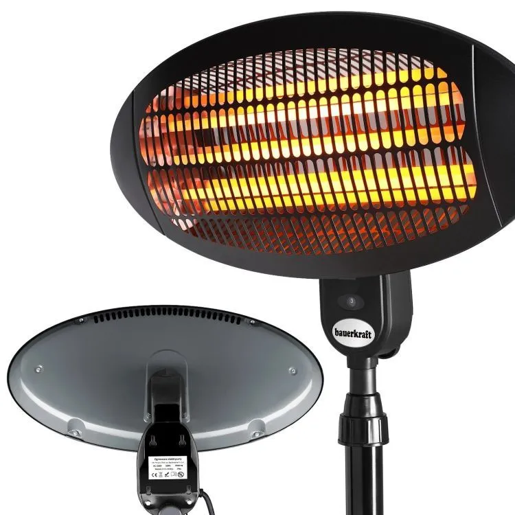 Infra hősugárzó, Bauerkraft H-639, 2000 W – 5. kép