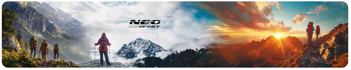 Túrabot, Neo-Sport NS-383, fekete/ezüst – 1. kép NS-383 Neo-Sport túrabot