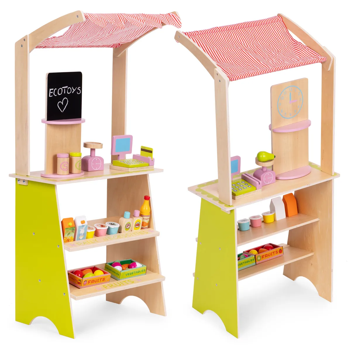 Játék élelmiszerkészlet, ECOTOYS HM328234, fa – 1. kép