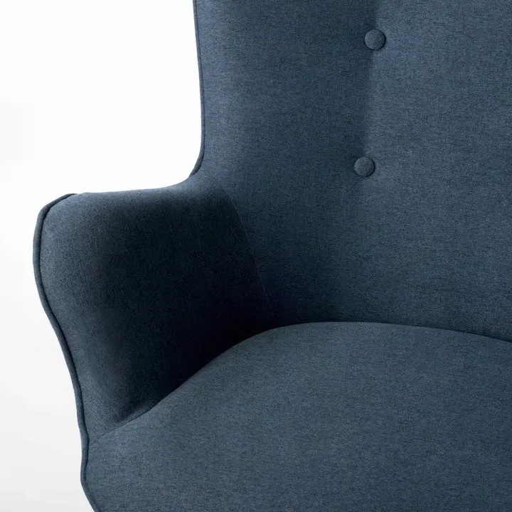 Lábtartós fotel, Sofotel Norse, kék/fekete – 9. kép