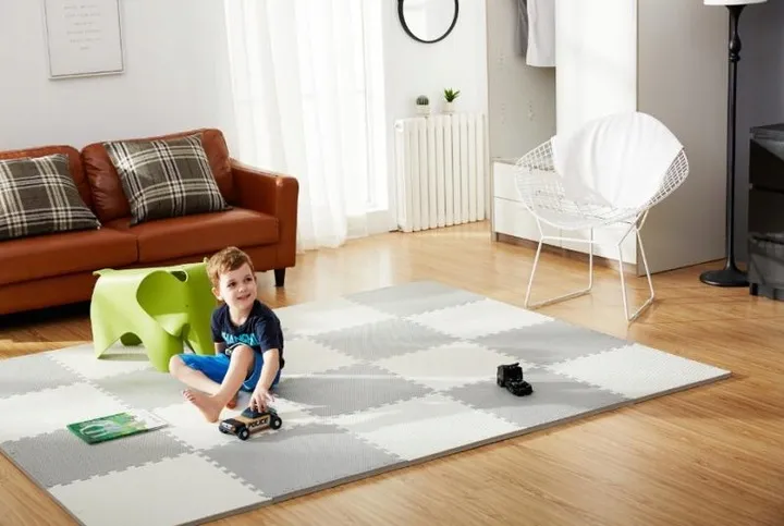 Játszószőnyeg, Ricokids 738200, fehér/szürke – 3. kép