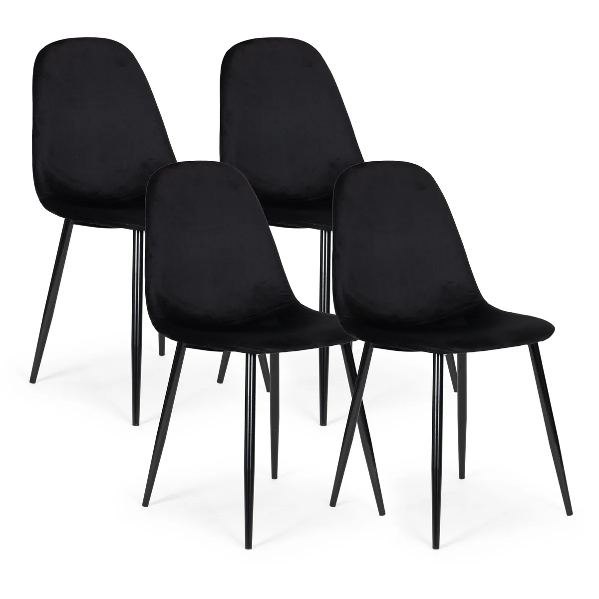 Étkezőszék, ModernHome J933, fekete – 1. kép
