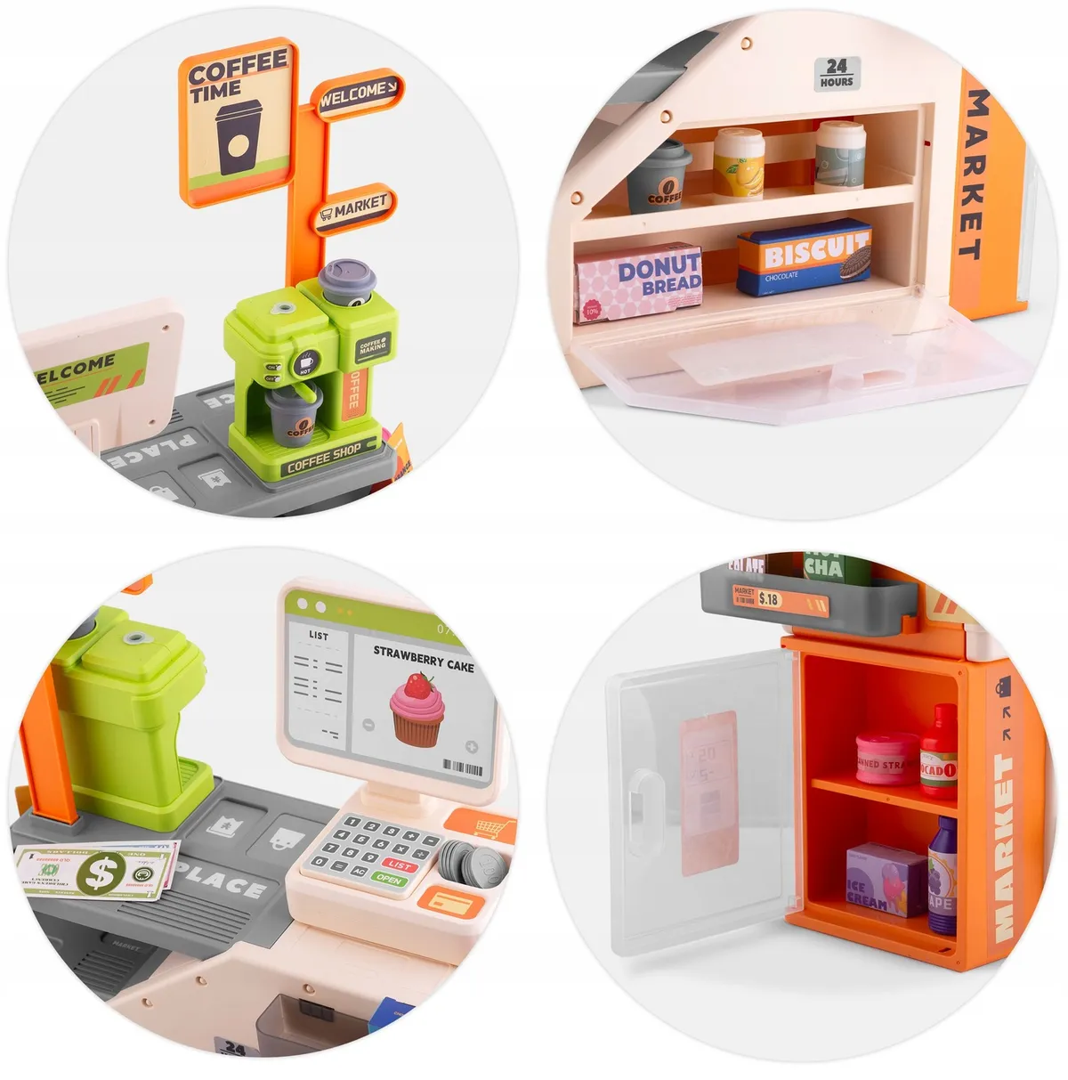 Játék pénztárgép, Ricokids RK-822, interaktív – 6. kép Játék pénztárgép, Ricokids RK-822, interaktív – 6. kép