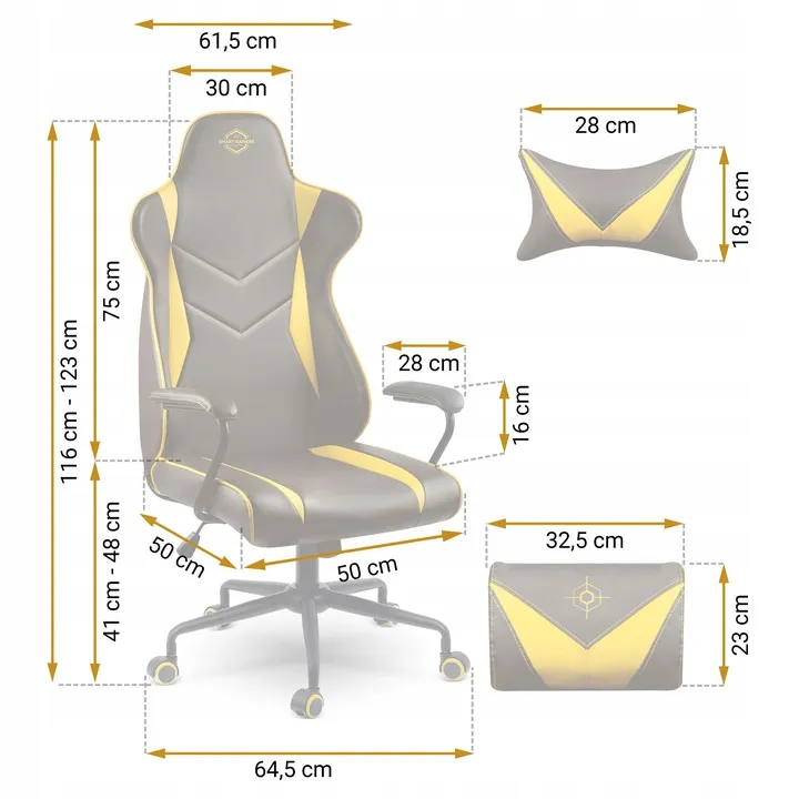 Gamer szék, Sofotel Blitzcrank, fekete – 10. kép