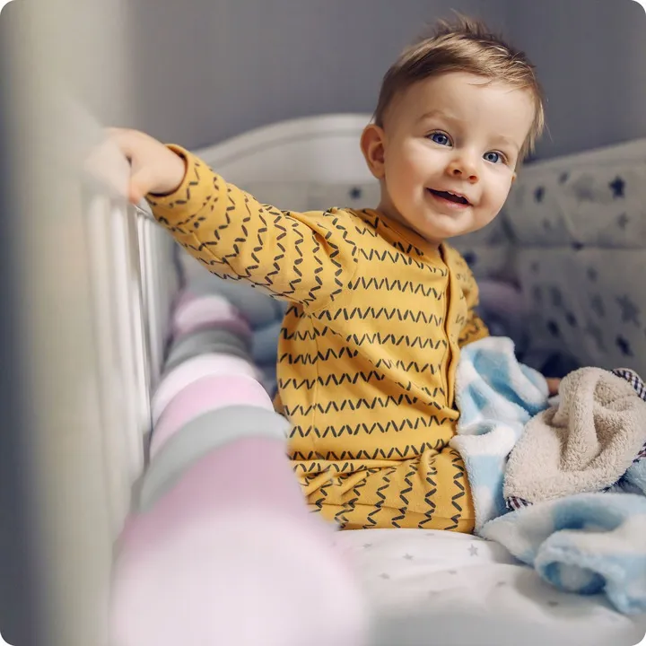 Rácsvédő kiságyba, Ricokids, rózsaszín/szürke – 10. kép Rácsvédő kiságyba, Ricokids, rózsaszín/szürke – 10. kép