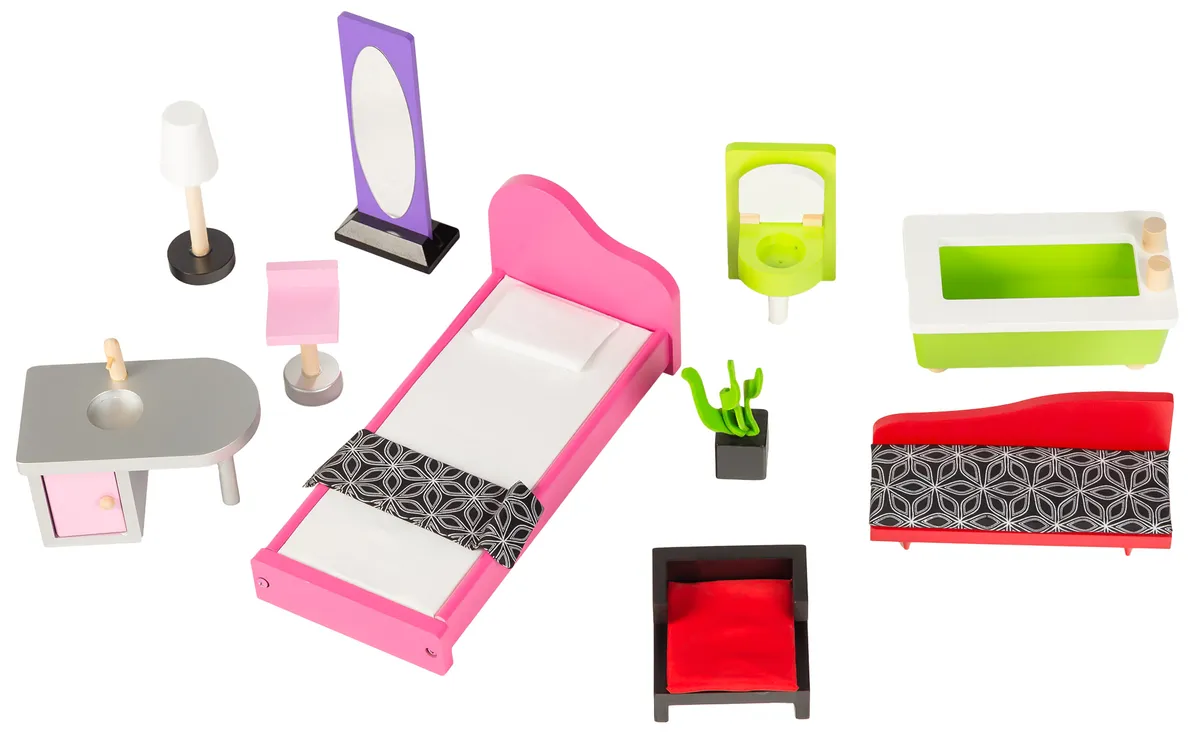 Fa babaház, ECOTOYS 4118, Malibu rezidencia – 7. kép Fa babaház, ECOTOYS 4118, Malibu rezidencia – 7. kép
