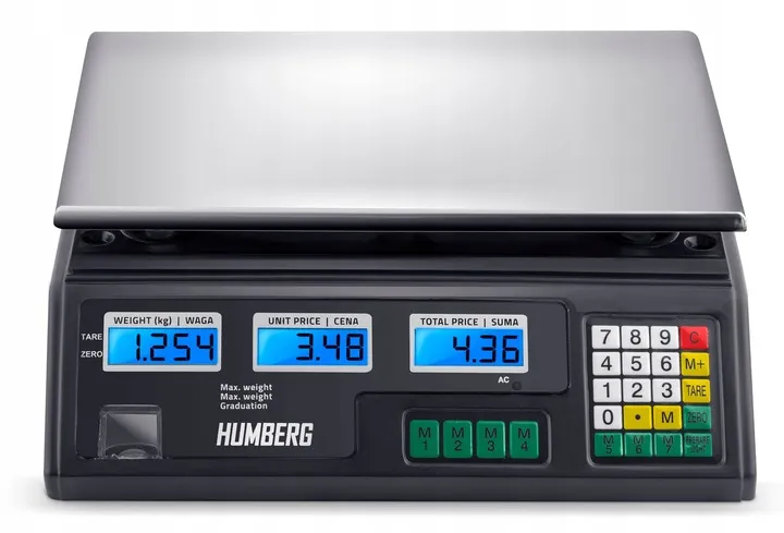 Elektronikus bolti mérleg, Humberg MH-190, fekete – 10. kép Elektronikus bolti mérleg, Humberg MH-190, fekete – 10. kép