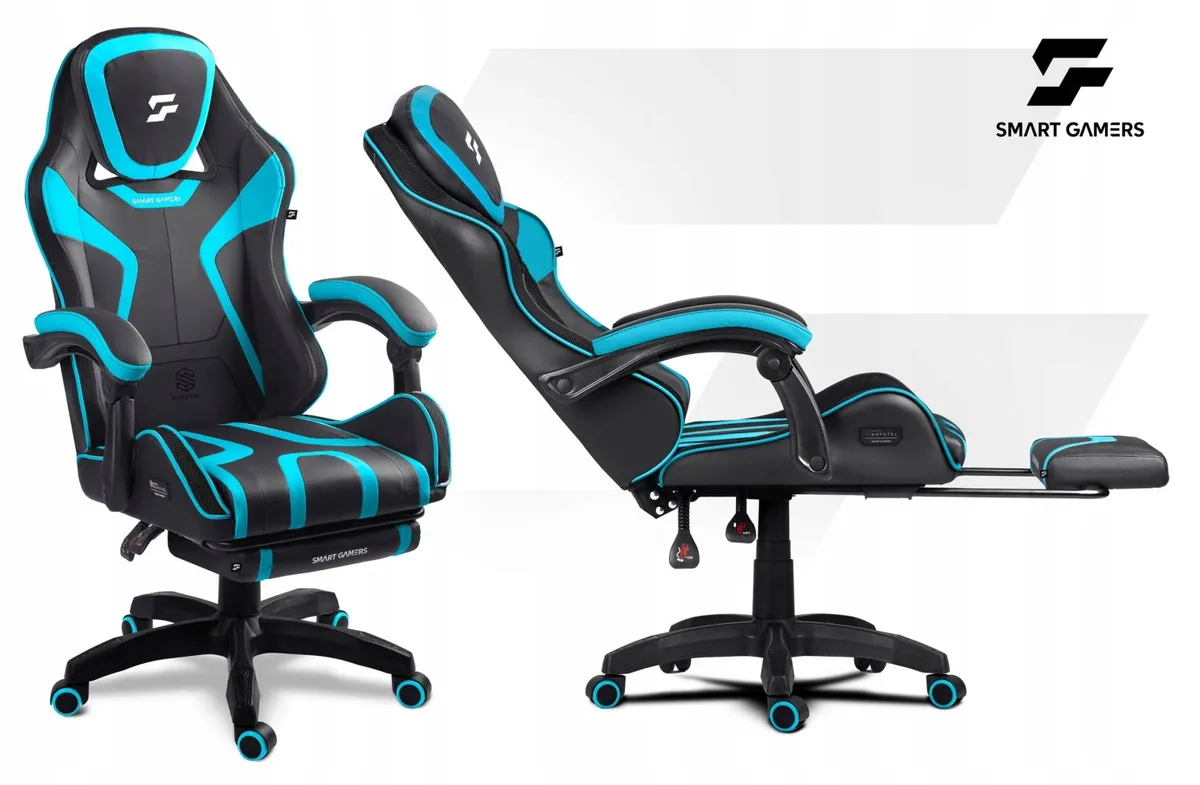 Gamer szék, Sofotel Specter, fekete/türkiz – 2. kép