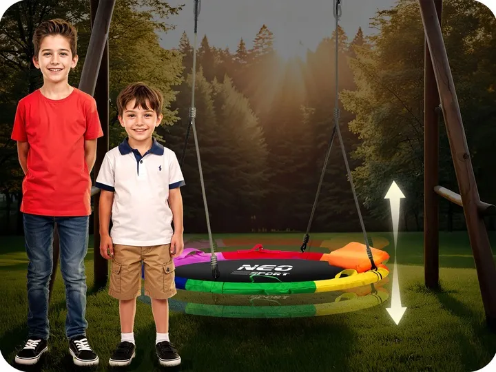 Fészekhinta, Neo-Sport Swingo, fekete/színes – 6. kép