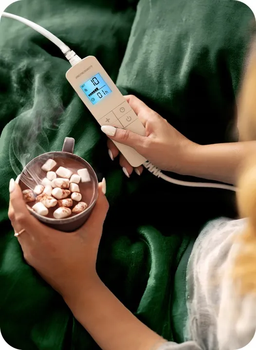 Elektromos melegítő takaró, Berdsen BD-960, sötétzöld – 6. kép