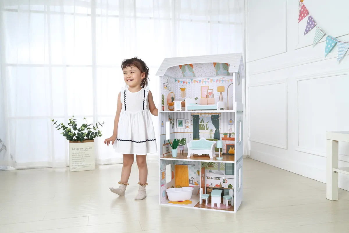 Fa babaház, ECOTOYS D8211, Alice – 5. kép Fa babaház, ECOTOYS D8211, Alice – 5. kép