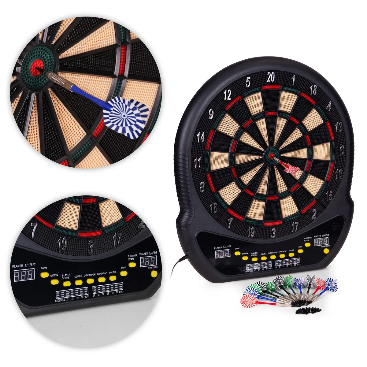 Elektronikus dartstábla, Multistore AP-400, átmérő: 48 cm – 3. kép Elektronikus dartstábla, Multistore AP-400, átmérő: 48 cm – 3. kép