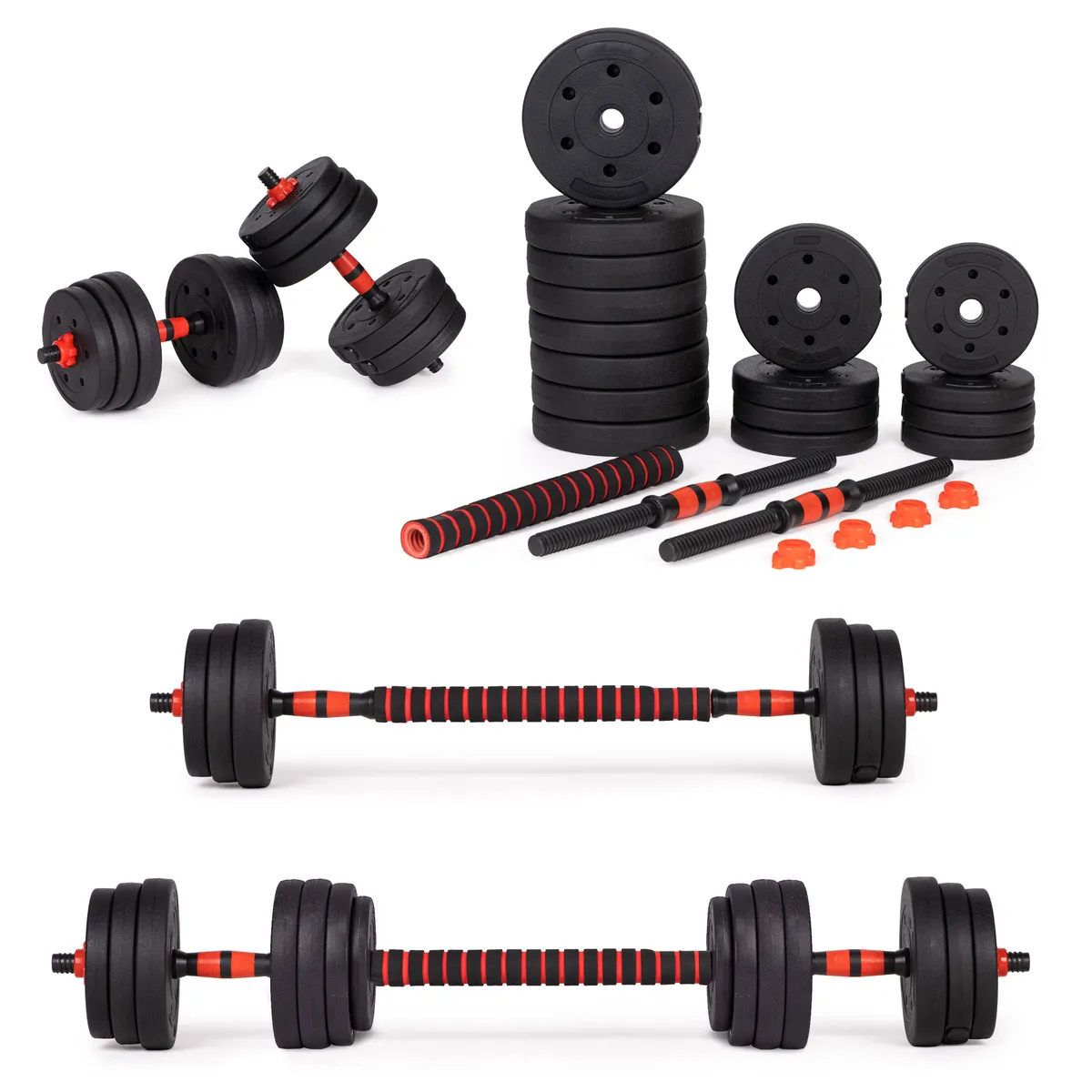 Kézisúlyzókészlet, MOVEPRO GB-SX, 2 x 15 kg (összesen 30 kg) – 1. kép