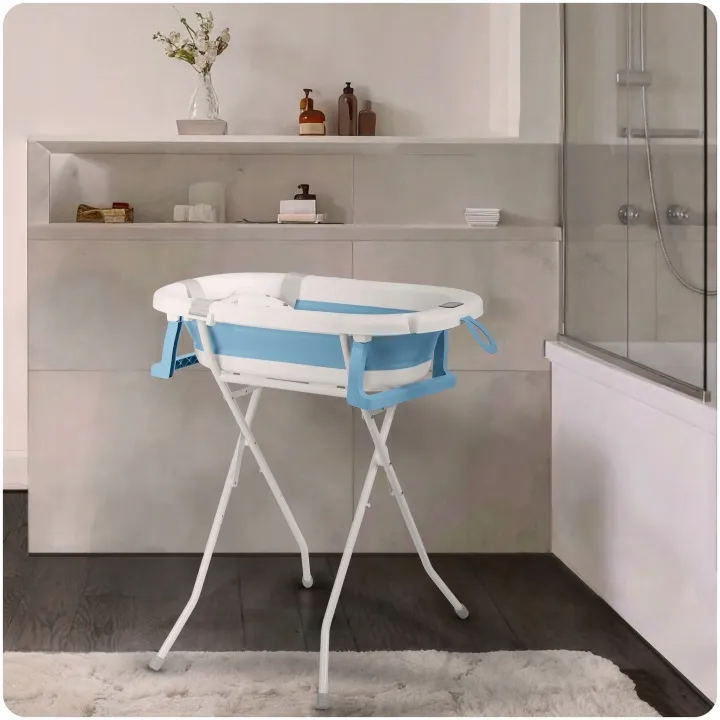 Utazó gyerekkád, Ricokids RK-287, fehér/kék – 1. kép Utazó gyerekkád, Ricokids RK-287, fehér/kék – 1. kép