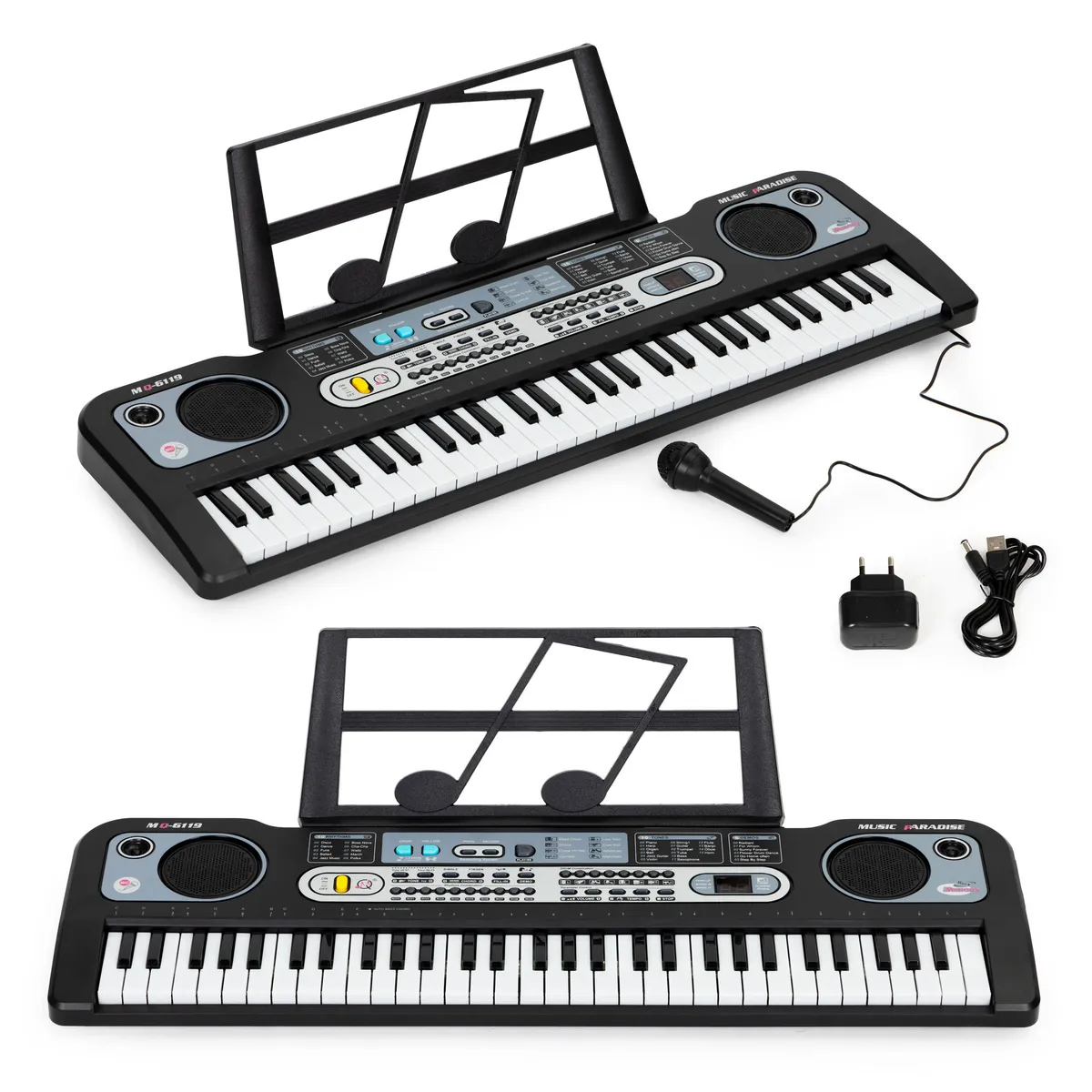 Gyerek szintetizátor, MUSIC PARADISE MQ-6119, 76 x 23 x 19 cm – 1. kép
