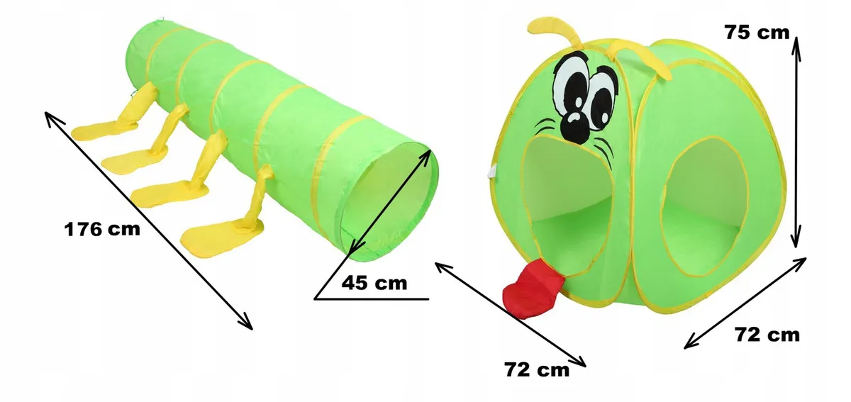 Játszósátor szett, IPLAY NA-8603, 72 × 246 × 75 cm – 3. kép