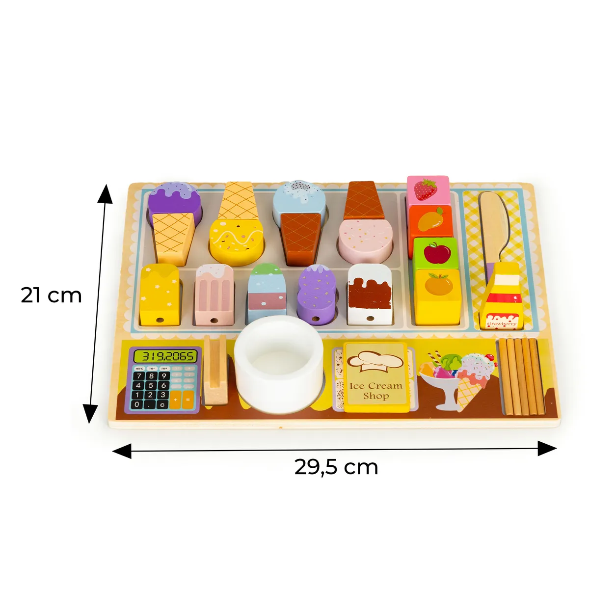 Fagylaltozó játékkészlet, ECOTOYS TL91084, fagylaltozó – 4. kép Fagylaltozó játékkészlet, ECOTOYS TL91084, fagylaltozó – 4. kép