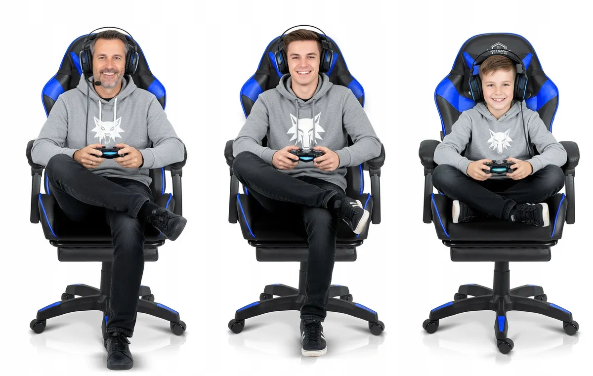 Gamer szék, Sofotel Draknor II, fekete-kék – 11. kép Gamer szék, Sofotel Draknor II, fekete-kék – 11. kép