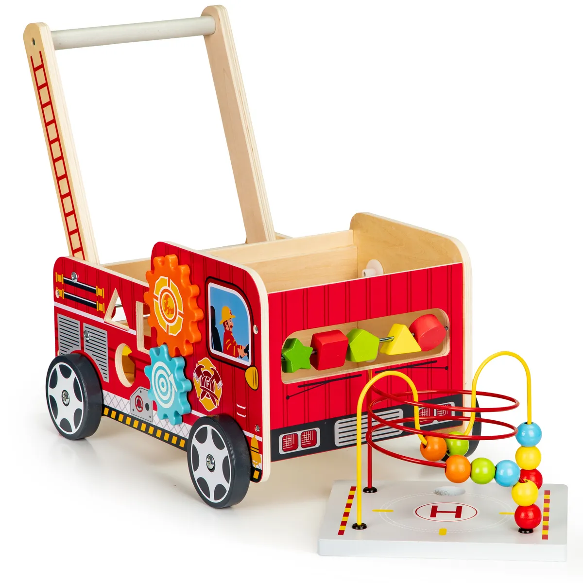 Járássegítő játék, ECOTOYS TL09025, Tűzoltóautó – 3. kép Járássegítő játék, ECOTOYS TL09025, Tűzoltóautó – 3. kép