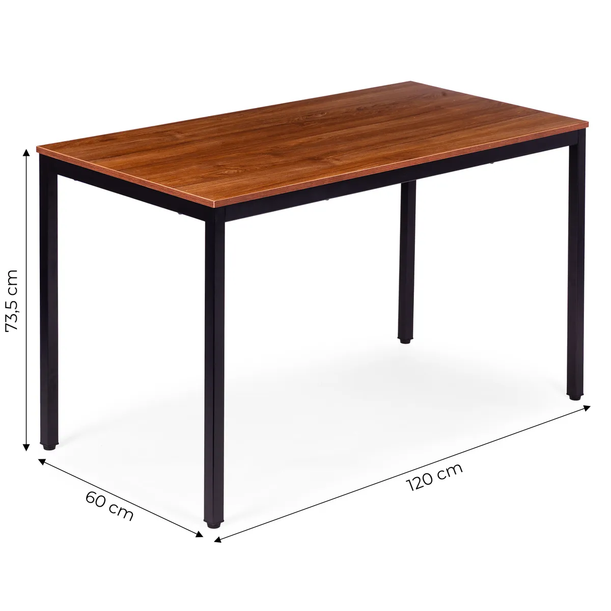 Étkezőasztal, ModernHome NORD-WD-BC, 120 x 60 cm – 4. kép