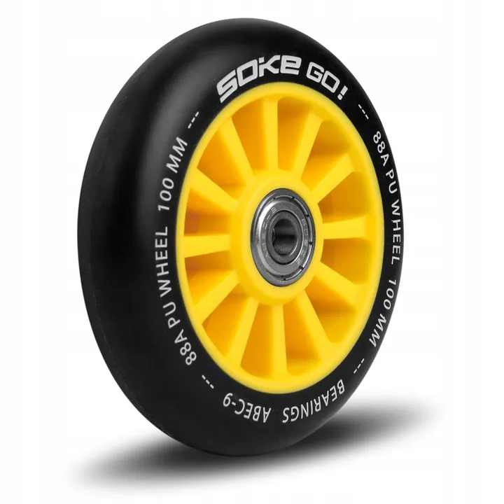 Roller kerék szett, SOKE, sárga – 4. kép Roller kerék szett, SOKE, sárga – 4. kép