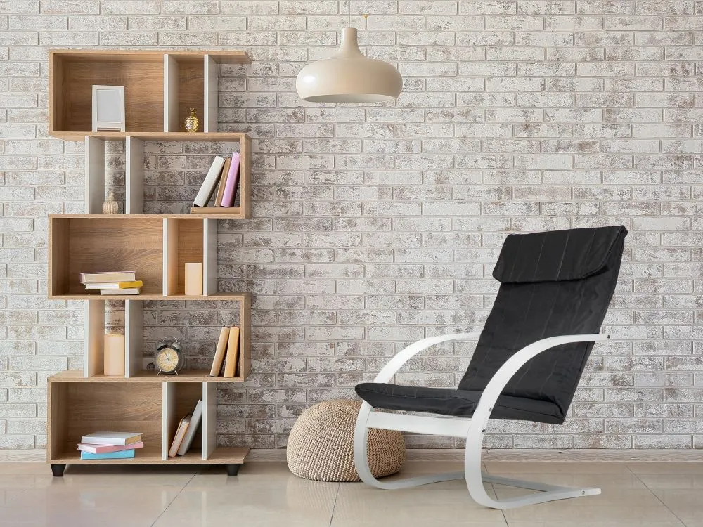 Hintaszék, ModernHome TXWQM-31, fekete/fehér – 2. kép