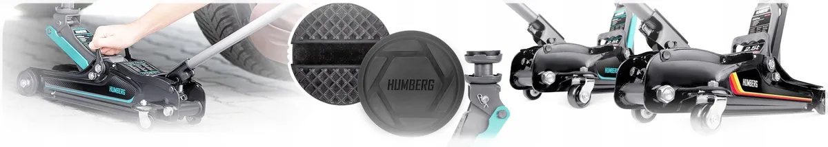 Hidraulikus emelő, Humberg HM-380, fekete/türkiz – 1. kép Hidraulikus emelő, Humberg HM-380, fekete/türkiz – 1. kép