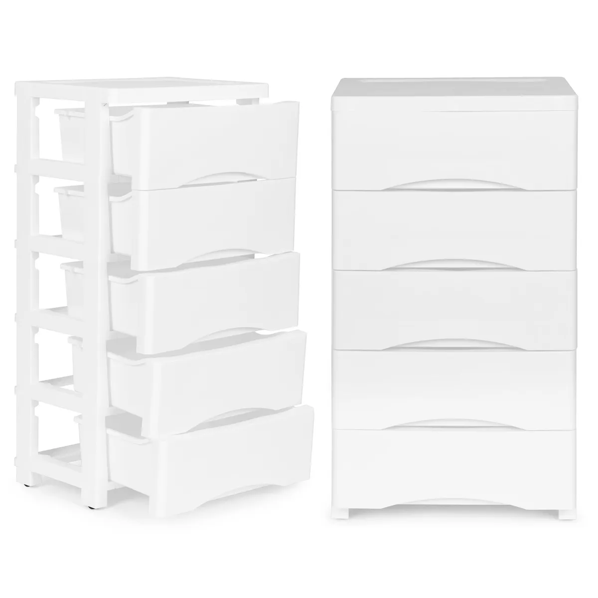Gurulós tároló, ModernHome PJJCBS0024-05B, fehér – 1. kép