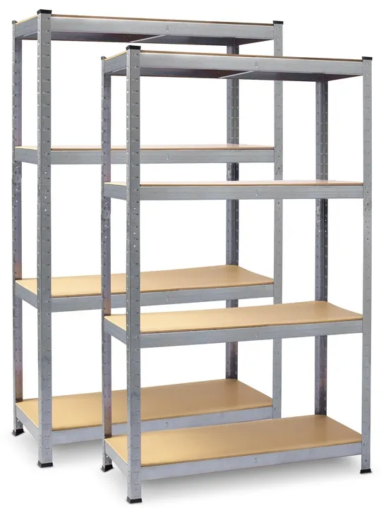 Műhelypolc szett, Plonos PL-701, ezüst – 2. kép Plonos PL-701 polc 174x80x40 cm