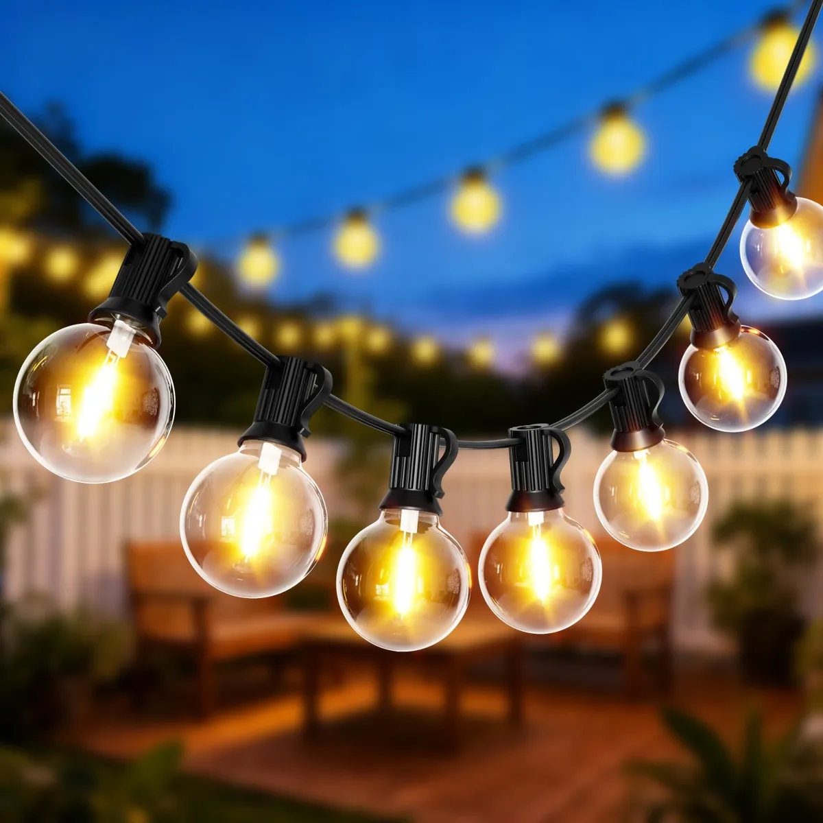 Kültéri LED fényfüzér, Bauerkraft H-672, 15 m – 2. kép