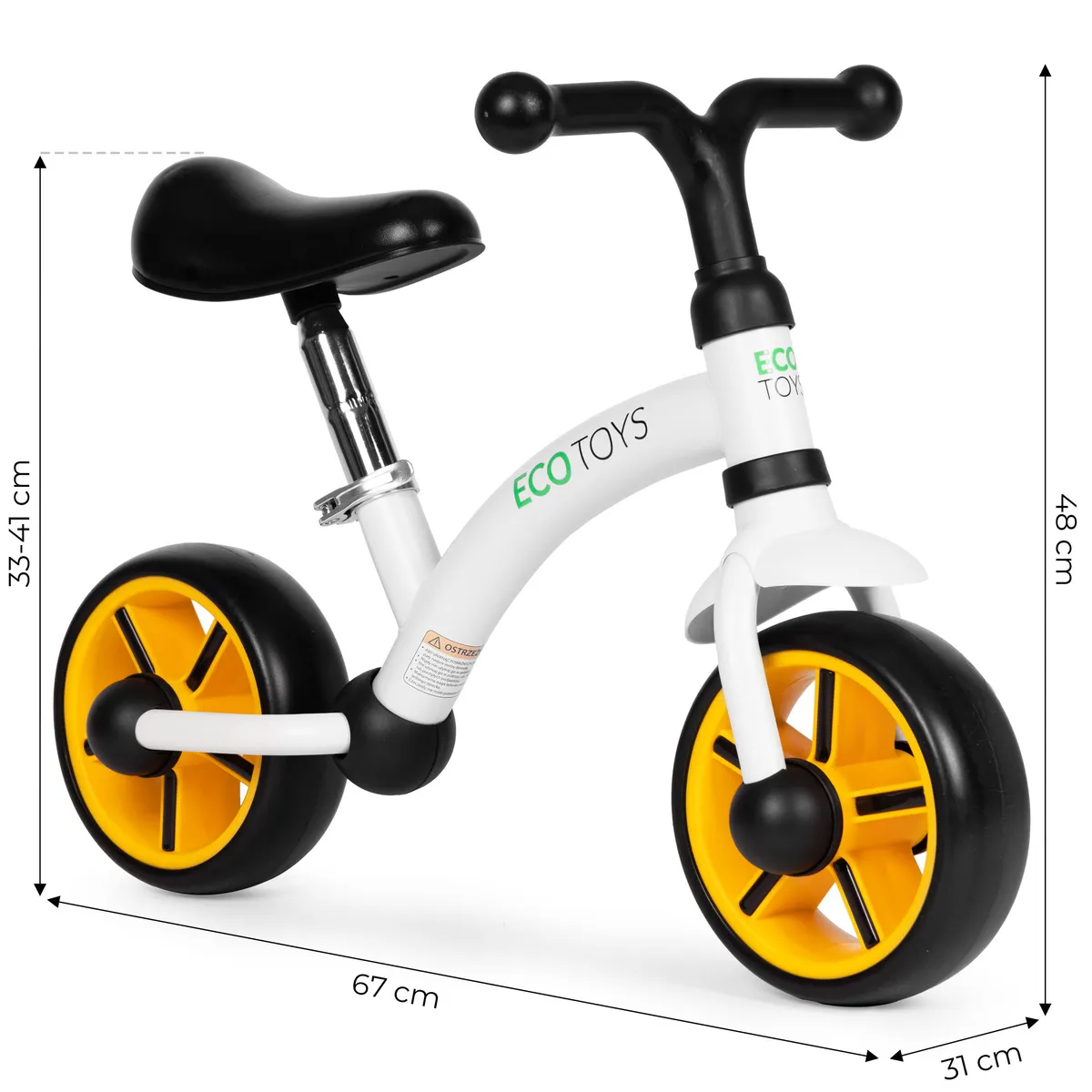 Kétkerekű futóbicikli, ECOTOYS LC-V1252, fekete – 5. kép Kétkerekű futóbicikli, ECOTOYS LC-V1252, fekete – 5. kép