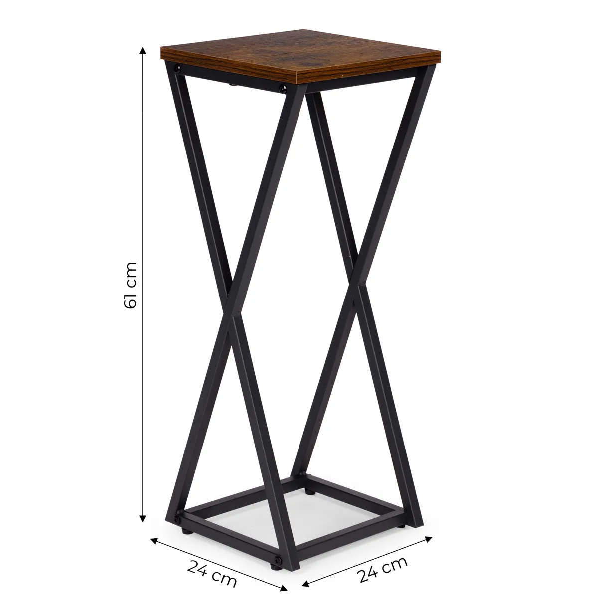 Virágtartó állvány, ModernHome ME-ATS12, fekete – 5. kép Virágtartó állvány, ModernHome ME-ATS12, fekete – 5. kép