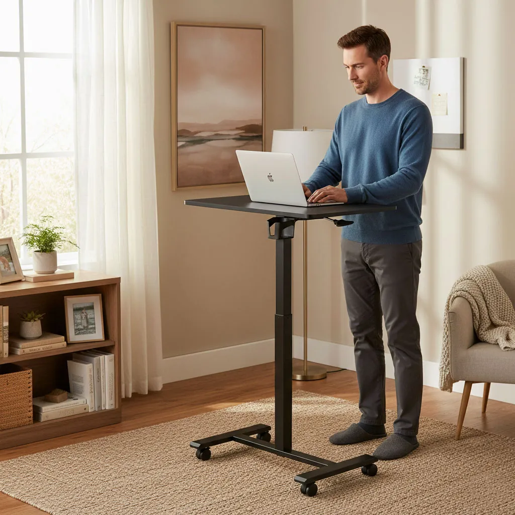 Laptopasztal, ModernHome JNI-PN01-1-1-NP, fekete – 2. kép