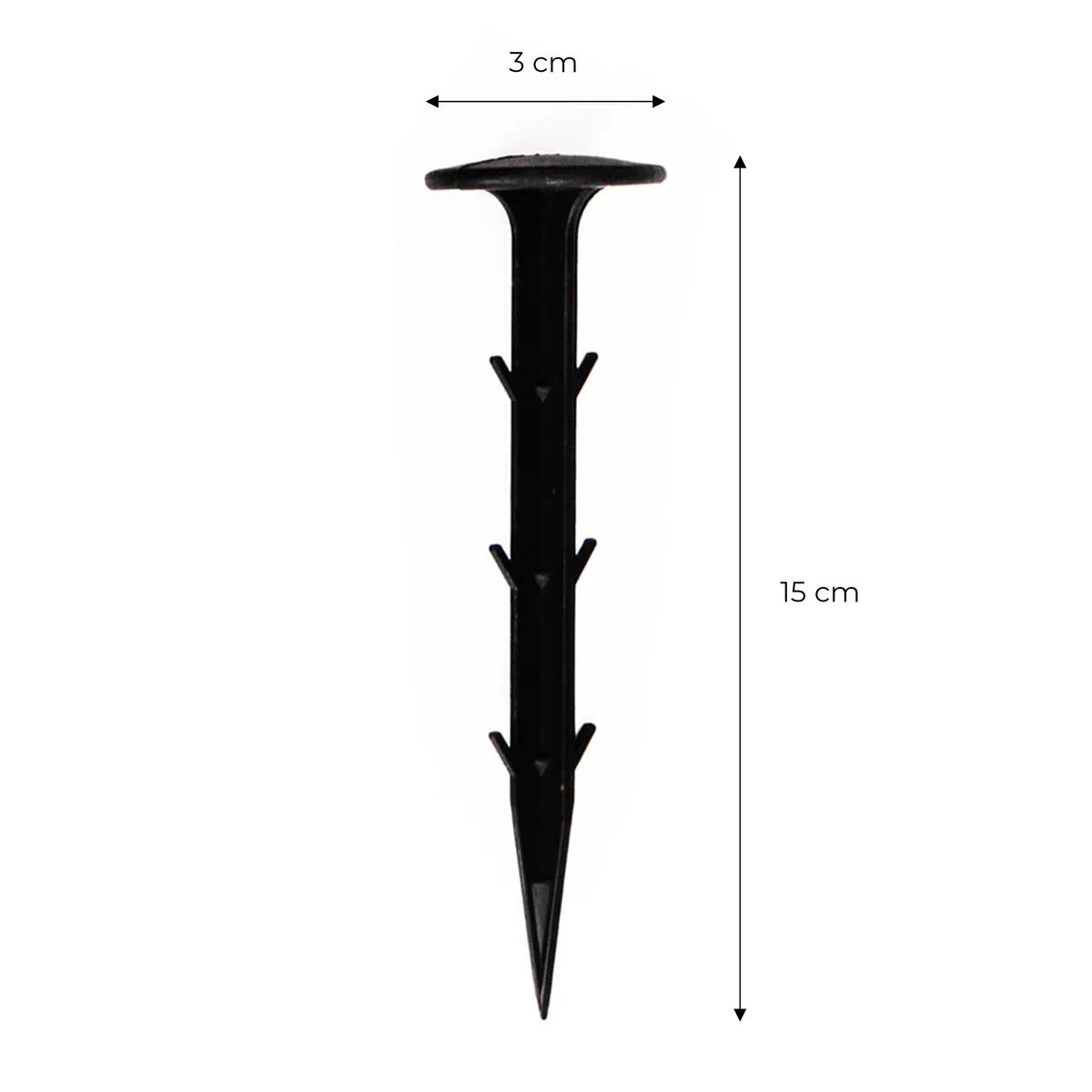 Geotextília rögzítőtüske, MultiGarden PEG50-15, fekete – 4. kép Geotextília rögzítőtüske, MultiGarden PEG50-15, fekete – 4. kép