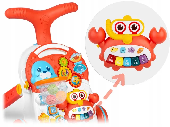 Járássegítő játék, Ricokids RK-810, fehér-piros – 8. kép Járássegítő játék, Ricokids RK-810, fehér-piros – 8. kép
