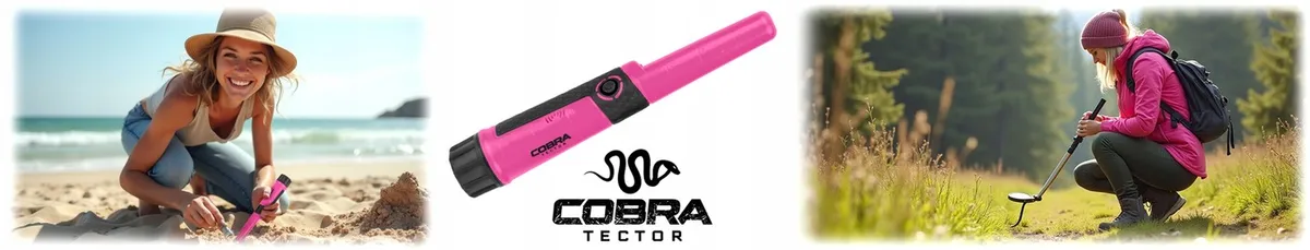 Fémdetektor, Cobra Tector CT-1078, rózsaszín – 1. kép Fémdetektor, Cobra Tector CT-1078, rózsaszín – 1. kép