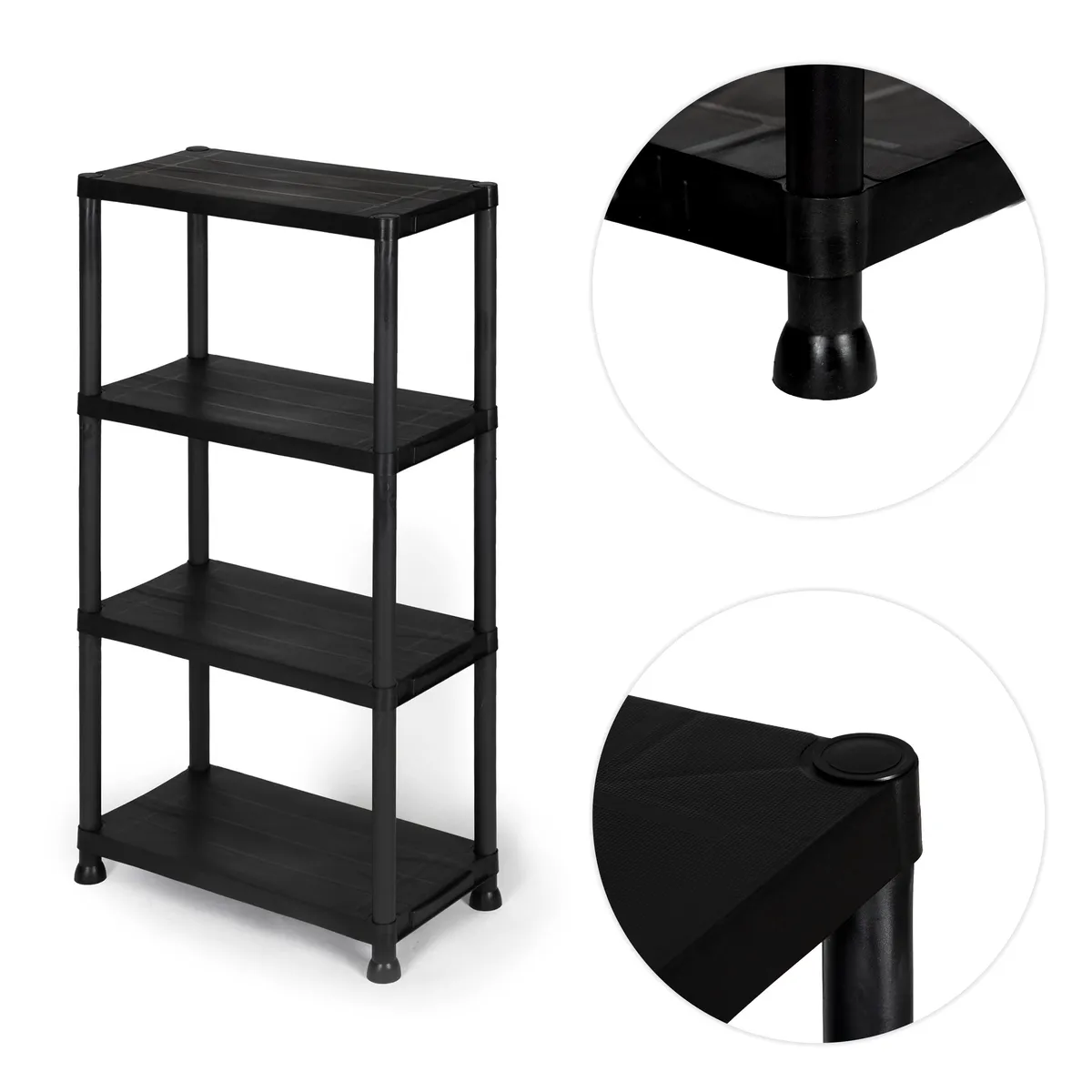 Műhelypolc, ModernHome LTSH4-1, fekete – 3. kép Műhelypolc, ModernHome LTSH4-1, fekete – 3. kép