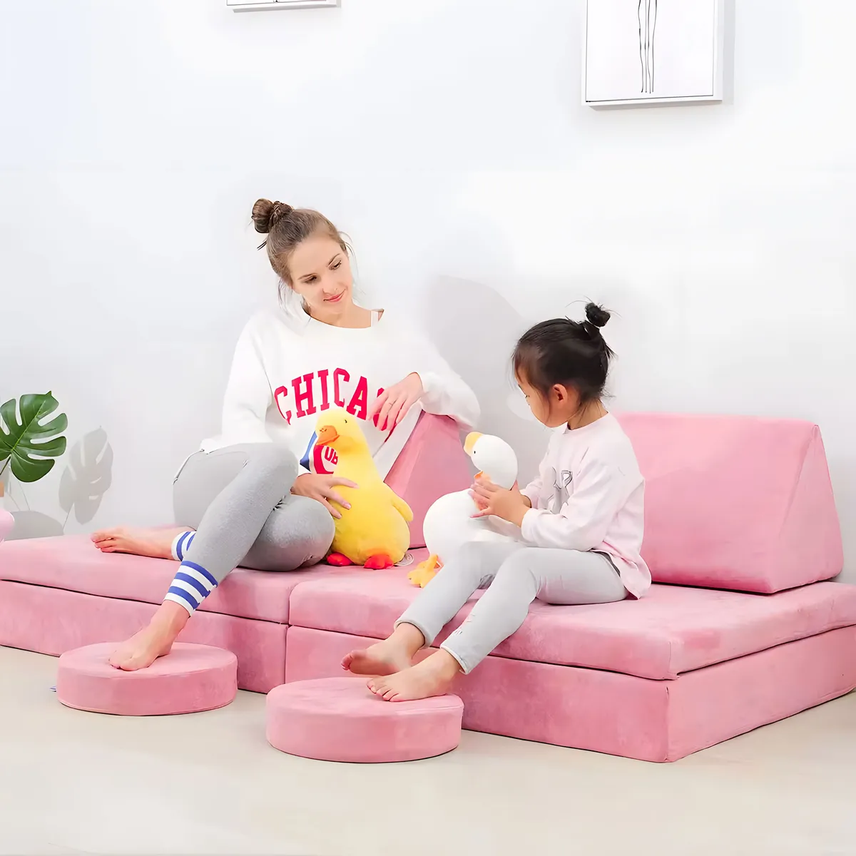 Gyerek moduláris fotel, ECOTOYS TMSRT-15, rózsaszín – 2. kép Gyerek moduláris fotel, ECOTOYS TMSRT-15, rózsaszín – 2. kép