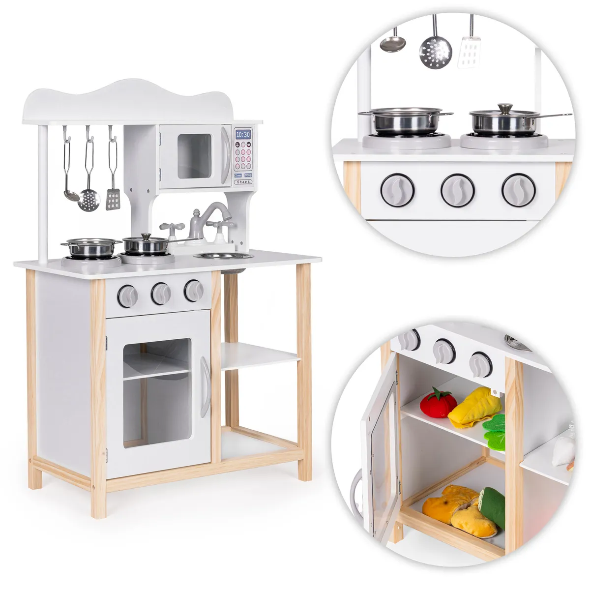 Játékkonyha, ECOTOYS, fa – 3. kép Játékkonyha, ECOTOYS, fa – 3. kép