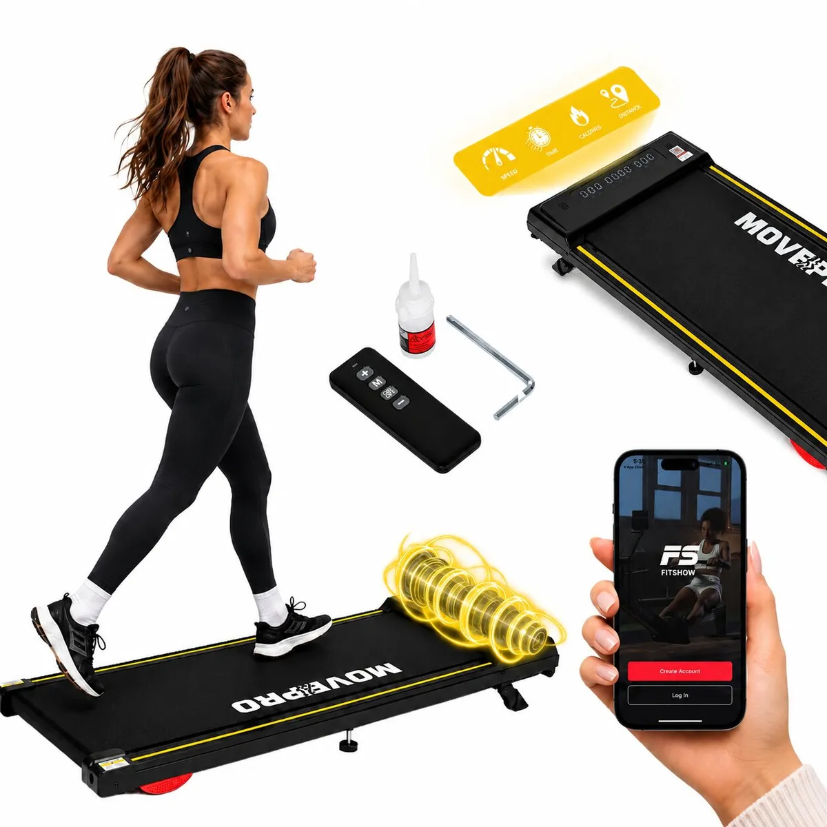 Futópad, MOVEPRO TH-WP200, 38,5 × 90 cm felület – 1. kép