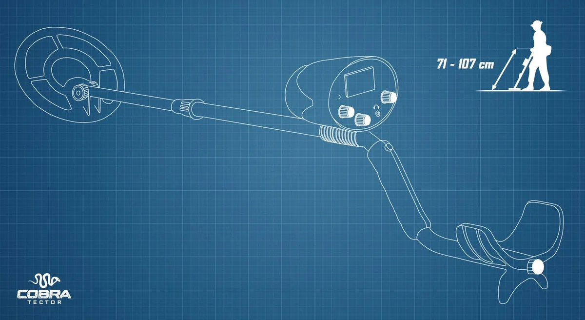 Fémdetektor, Cobra Tector CT-1066, 71-107 cm – 9. kép