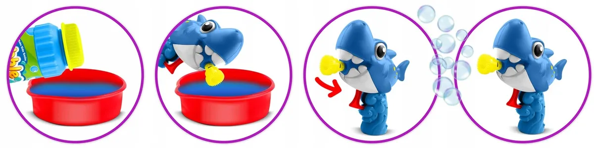 Buborékfújó gép, Ricokids RK-905, cápa forma – 5. kép Buborékfújó gép, Ricokids RK-905, cápa forma – 5. kép