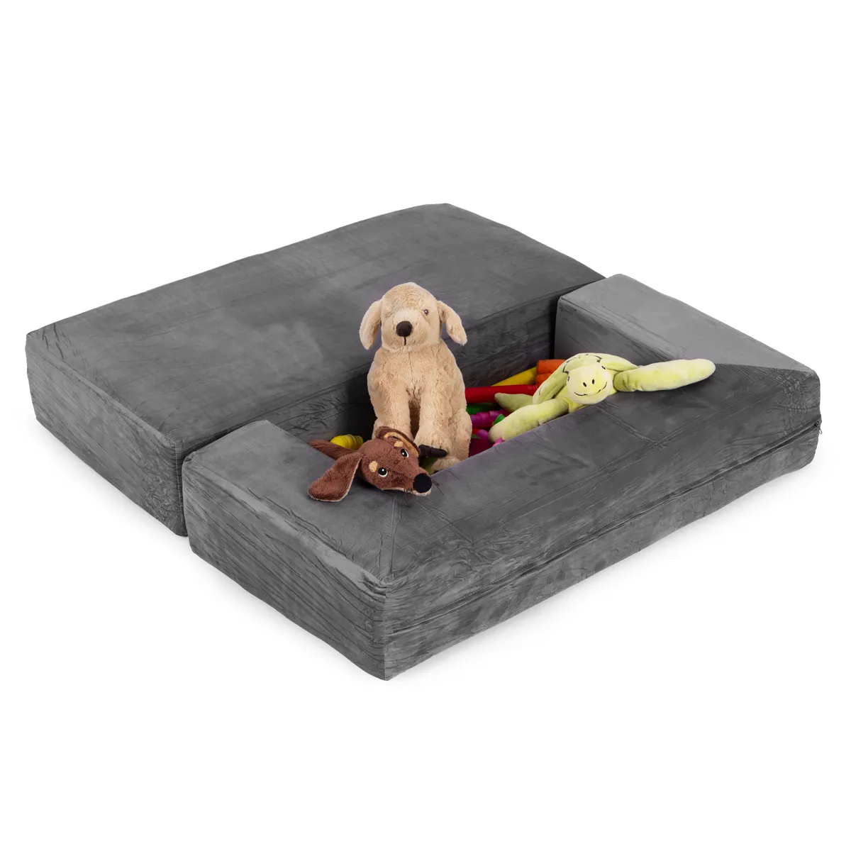 Gyerek moduláris fotel, ECOTOYS TMSRT-16-GY, szürke – 4. kép