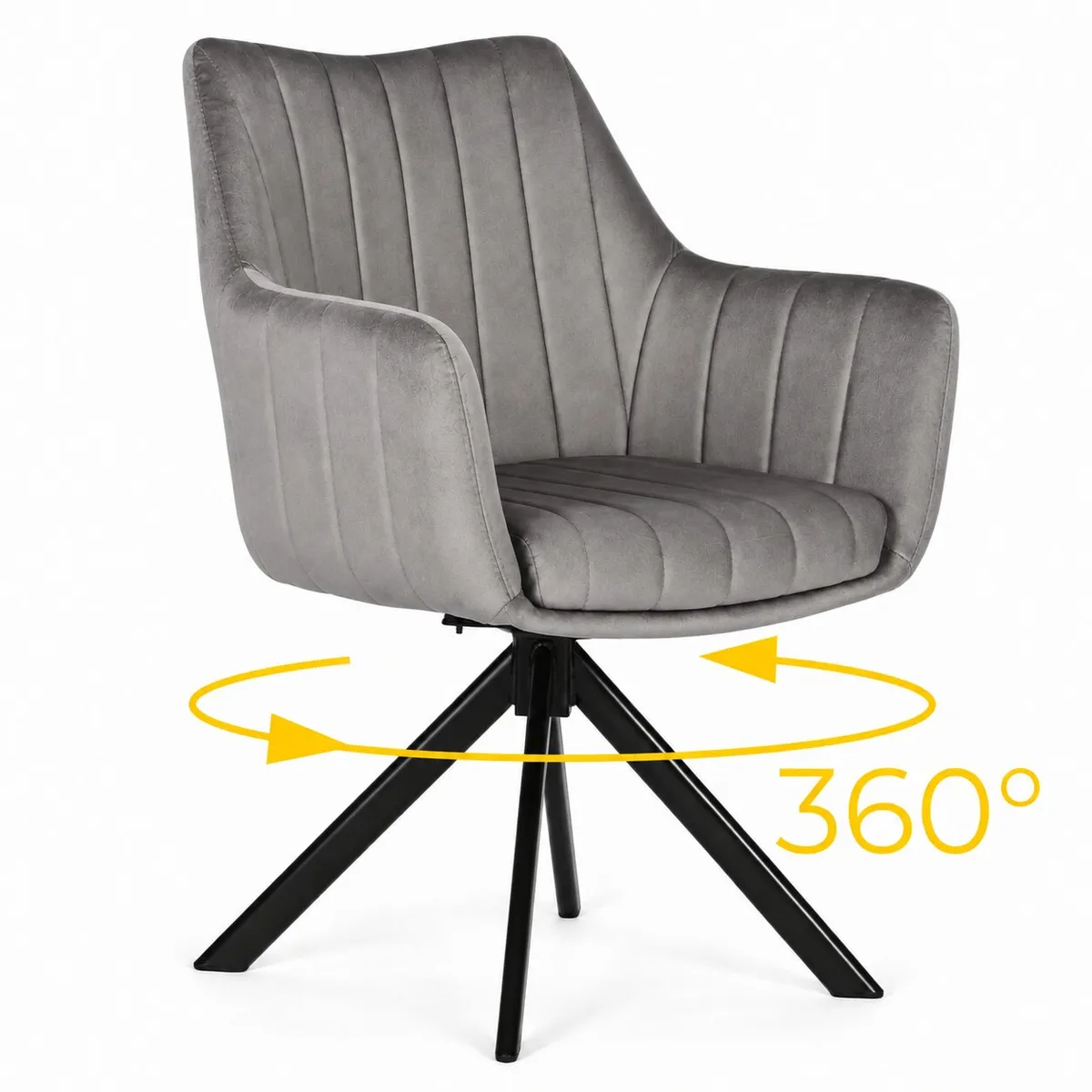 Étkezőszék, ModernHome TIKJ-3, szürke – 1. kép
