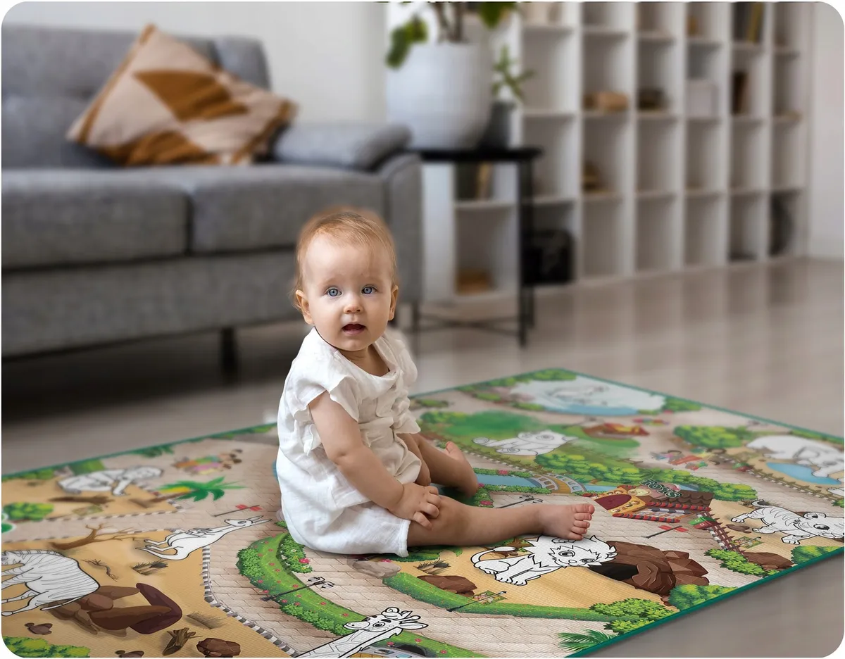 Játszószőnyeg, Ricokids RK-343, állatkerti jelenet – 5. kép Játszószőnyeg, Ricokids RK-343, állatkerti jelenet – 5. kép